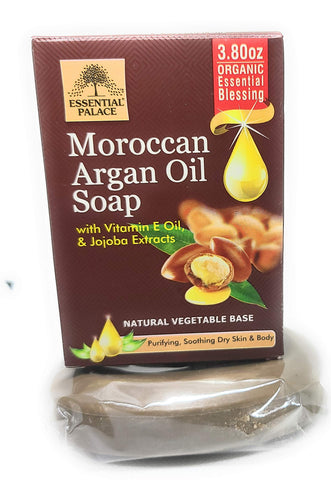Essential Palace MORACCAN ARGAN OIL SOAP WITH VITAMIN E OIL &Jojoba oil pack of 1