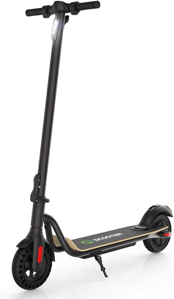 MEGAWHEELS Electric Scooter, 3 Gears, Max Speed 15.5MPH, 12 Miles Powerful Battery with 8'' Tires Foldable Electric Scooter for Adults, Max Load 220 lbs