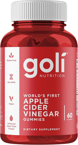 Goli Nutrition Apple Cider Vinegar Vegan Gummies, 60 Count Brand: Goli