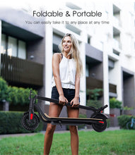MEGAWHEELS Electric Scooter, 3 Gears, Max Speed 15.5MPH, 12 Miles Powerful Battery with 8'' Tires Foldable Electric Scooter for Adults, Max Load 220 lbs