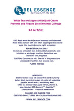 White Tea and Apple Antioxidant Moisturizing Cream - Prevents and Repairs Environmental Damage